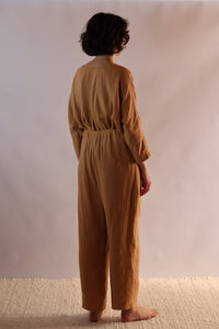 Easy Pants | Organic Cotton Muslin | Tan