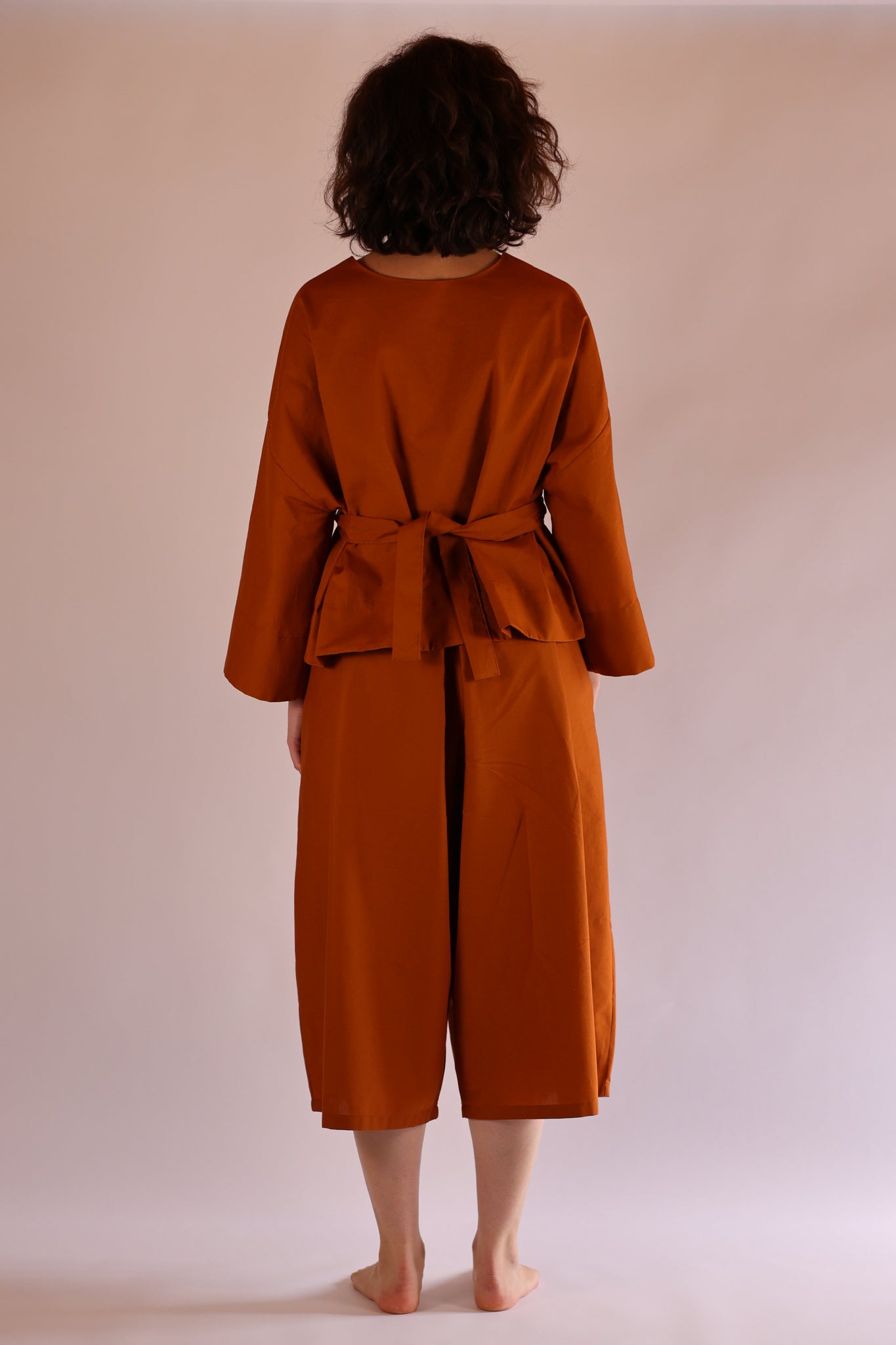 Drawstring Top | Organic Cotton Poplin | Deer