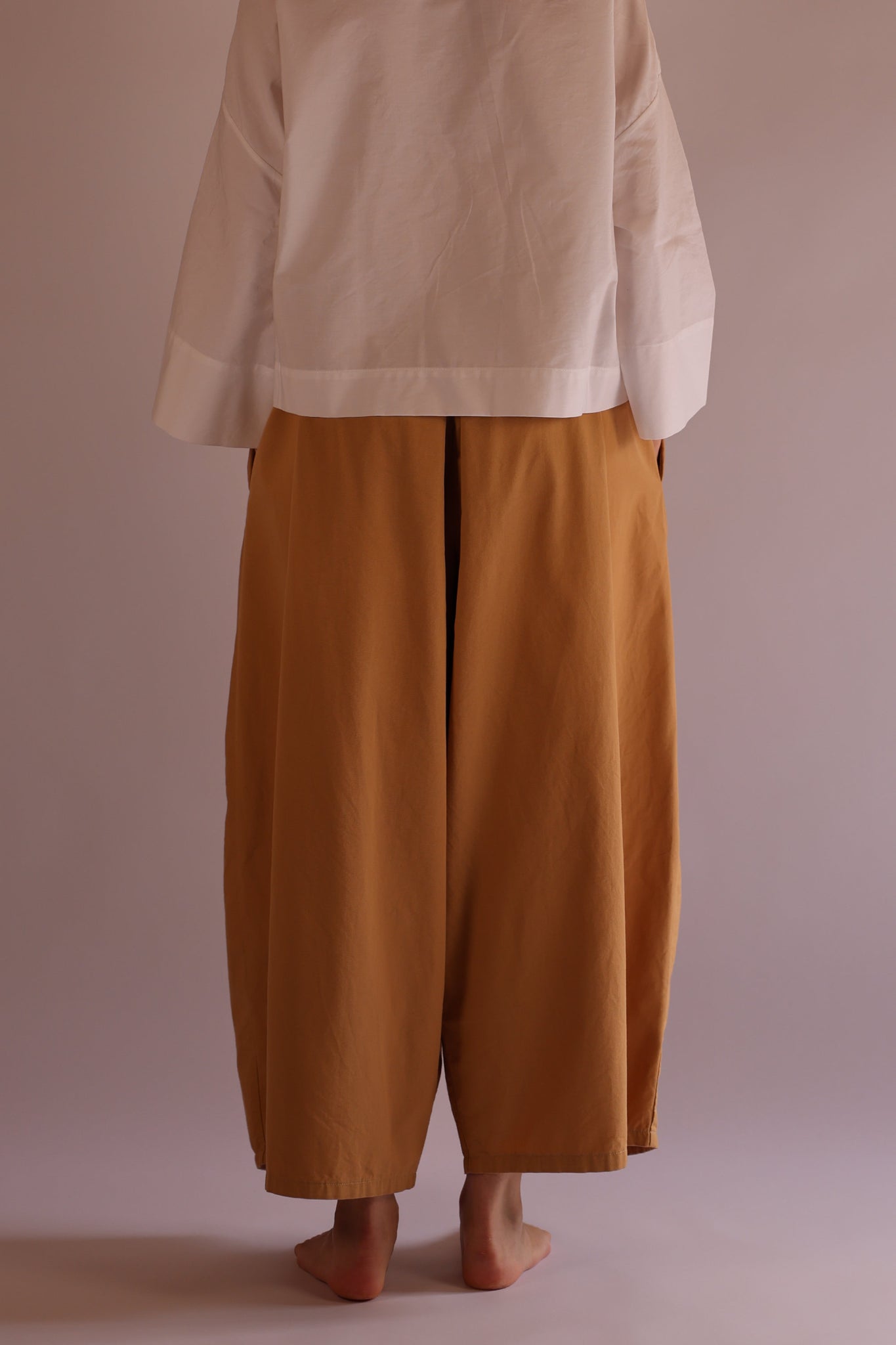 Skirt Pants | Organic Cotton Twill | Tan