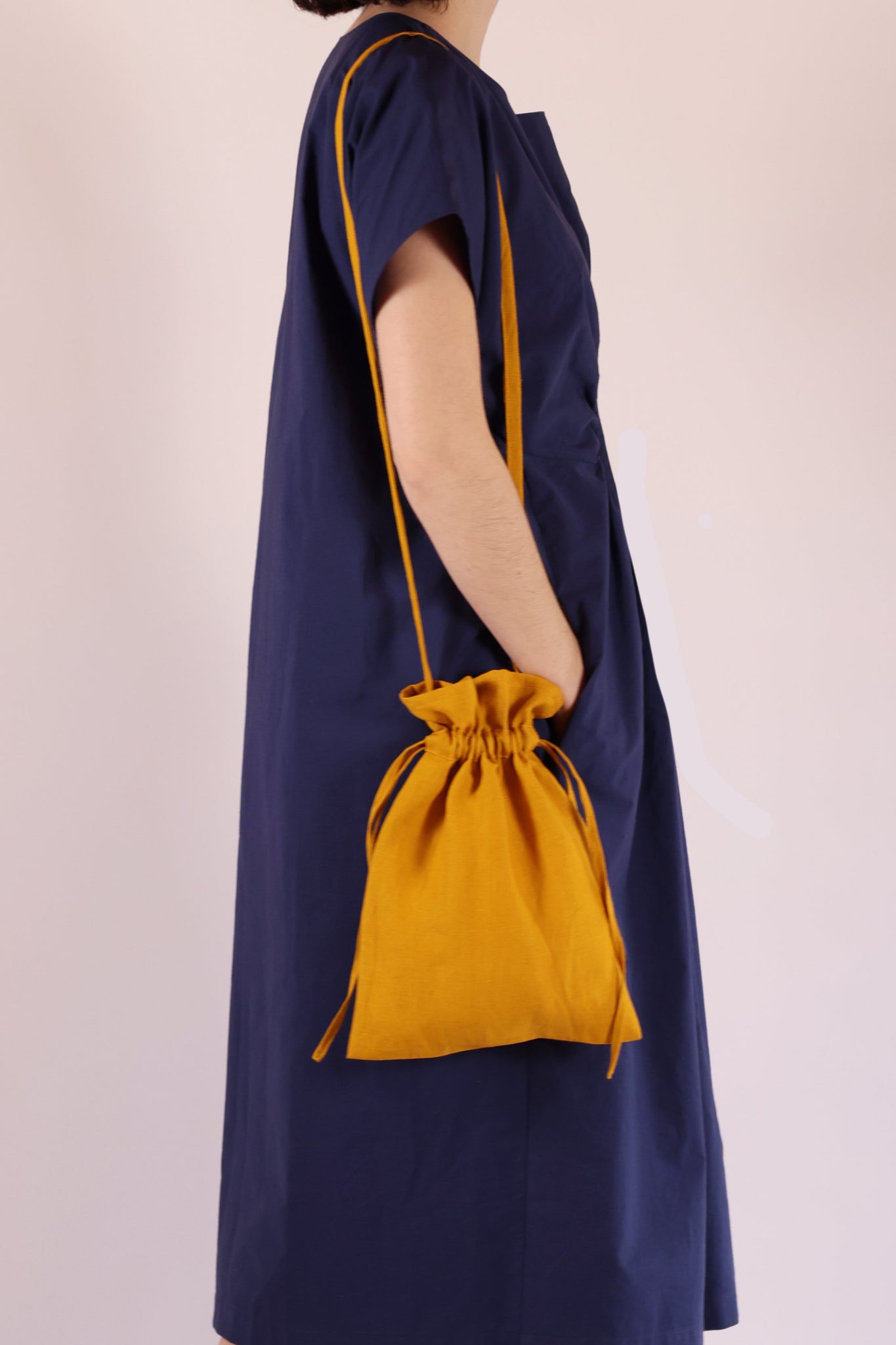 Drawstring Bag / Organic Hemp / Corn