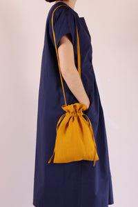 Drawstring Bag / Organic Hemp / Corn