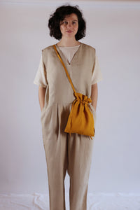 Drawstring Bag / Organic Hemp / Corn