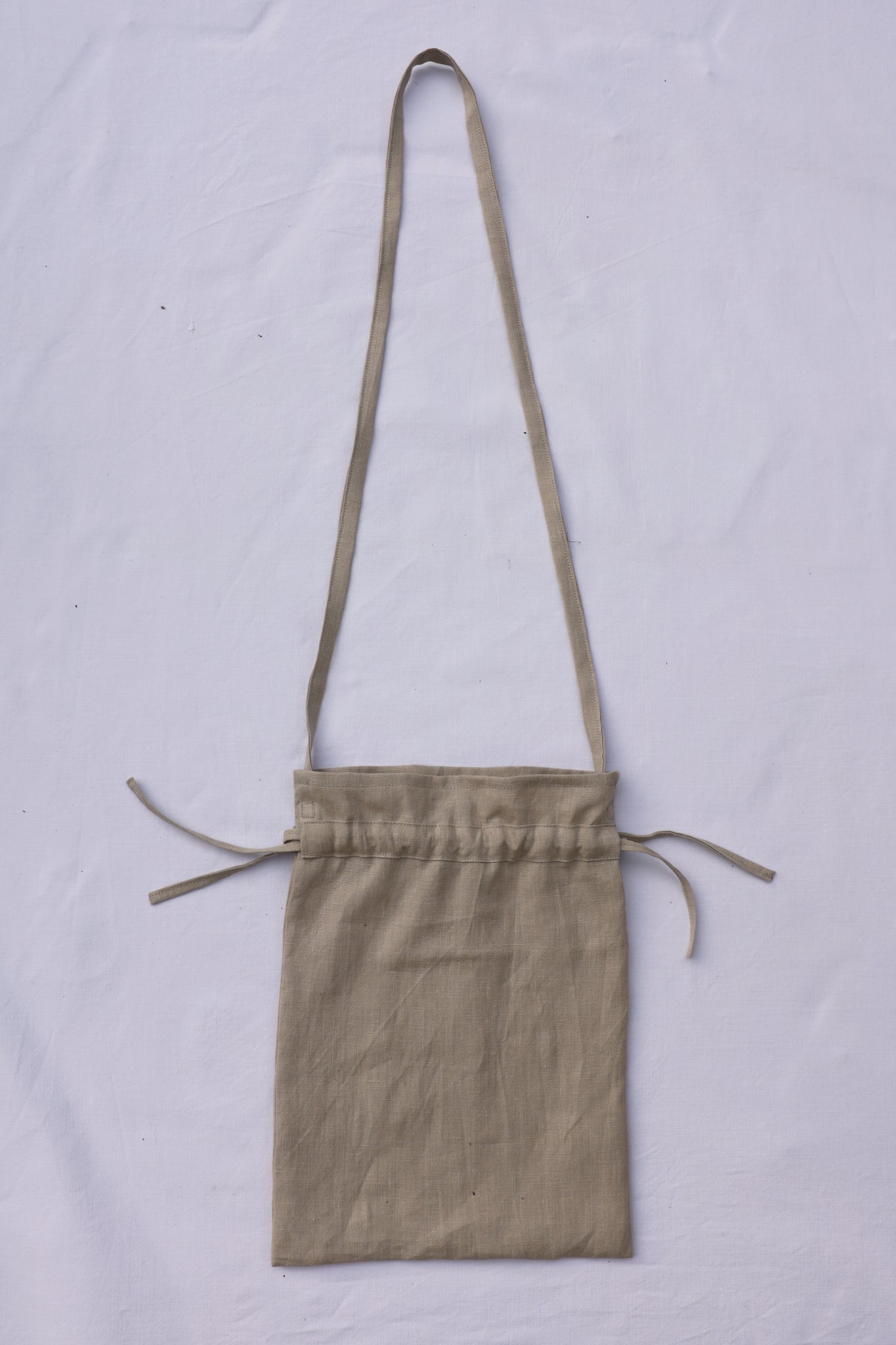Drawstring Bag / Organic Hemp / Natural