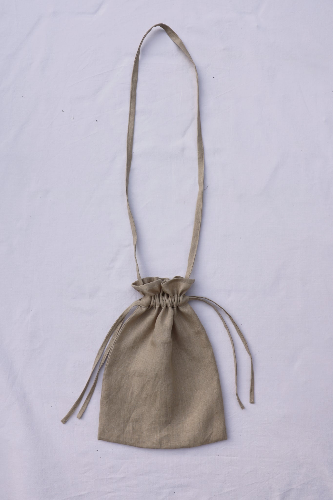 Drawstring Bag / Organic Hemp / Natural
